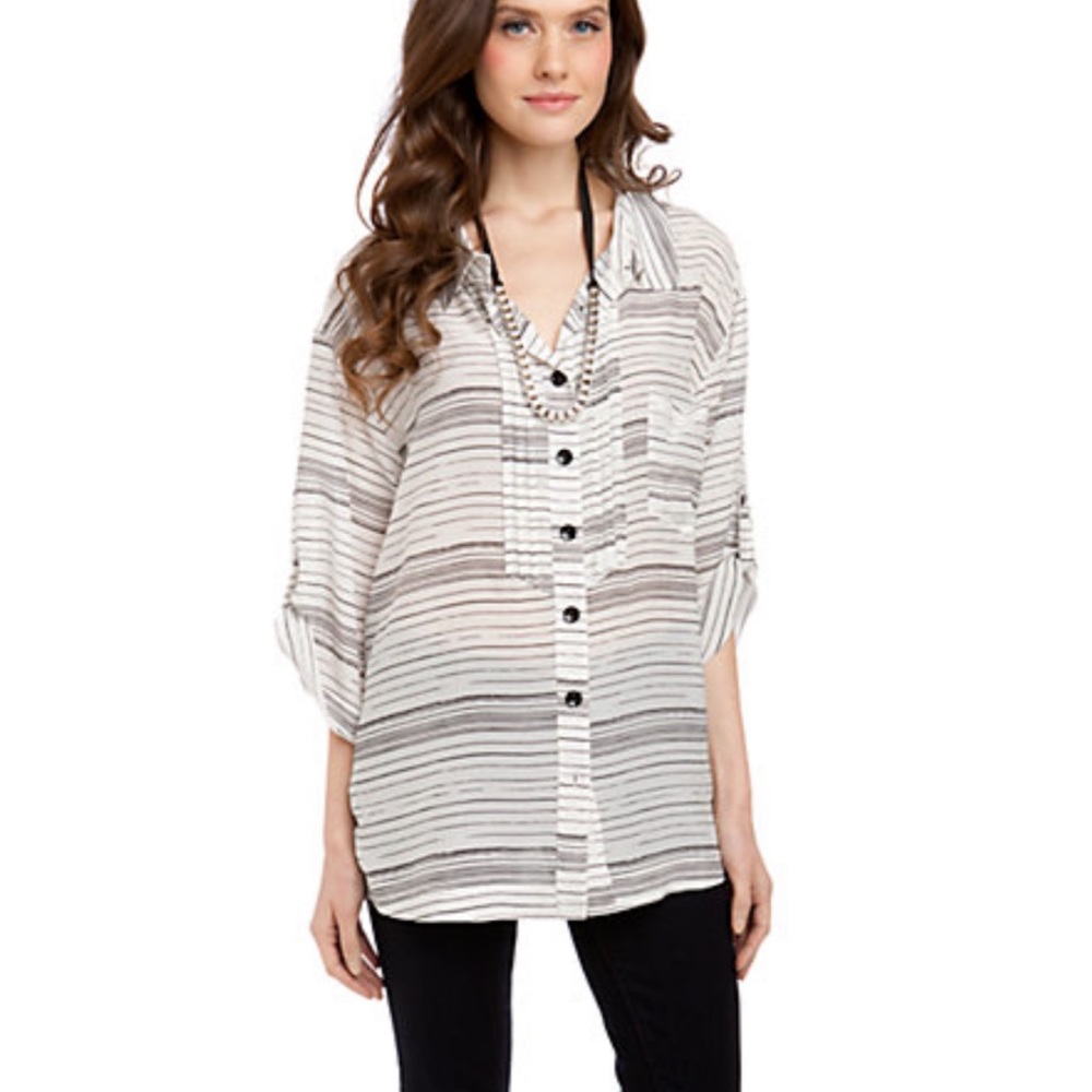 Silk Button Down - image 1